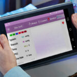 Tablet with HCM Home Care Monitoring software